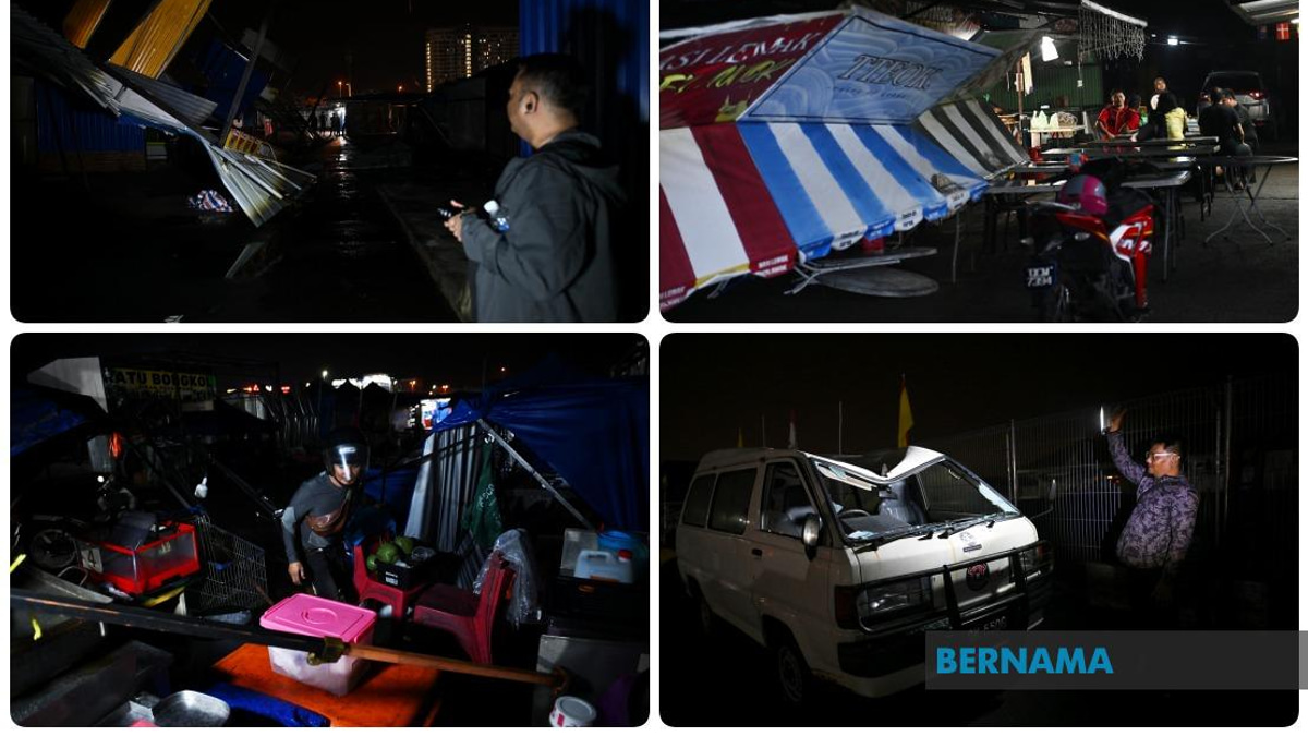 Severe Storm Devastates Kuching Night Market, Forcing Closure and Mass Vendor Losses