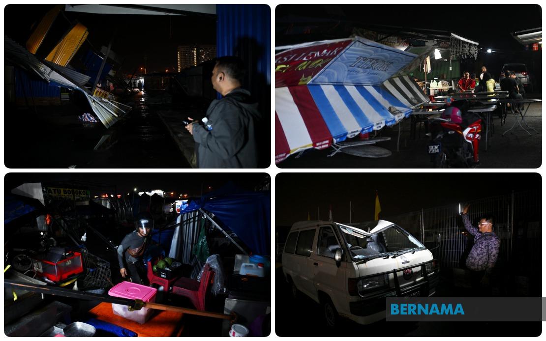 Severe Storm Devastates Kuching Night Market, Forcing Closure and Mass Vendor Losses