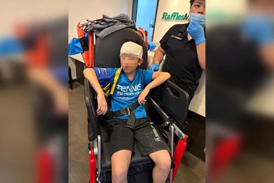 Young customer injured as signboard collapses at Singapore foodcourt; outlet resumes operations