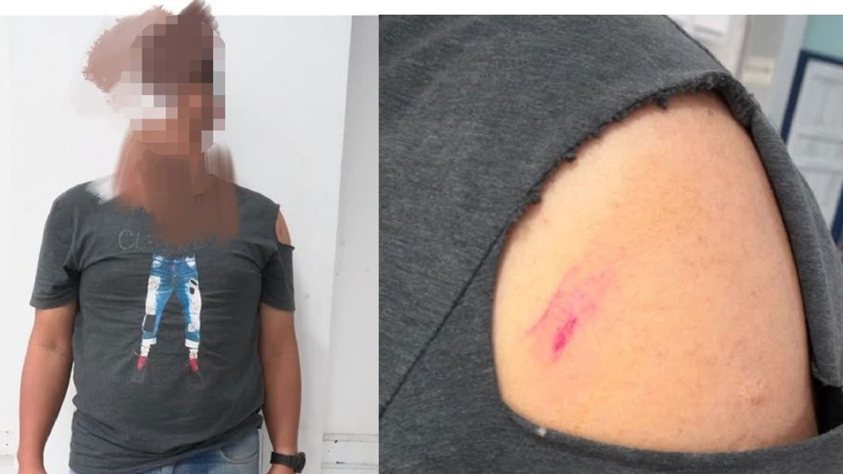 Man arrested after brandishing parang at police during northern raid