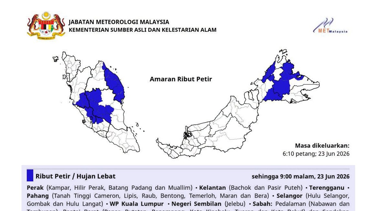 MetMalaysia Confirms Typhoon Mekkhala Poses No Threat To Malaysian Territory