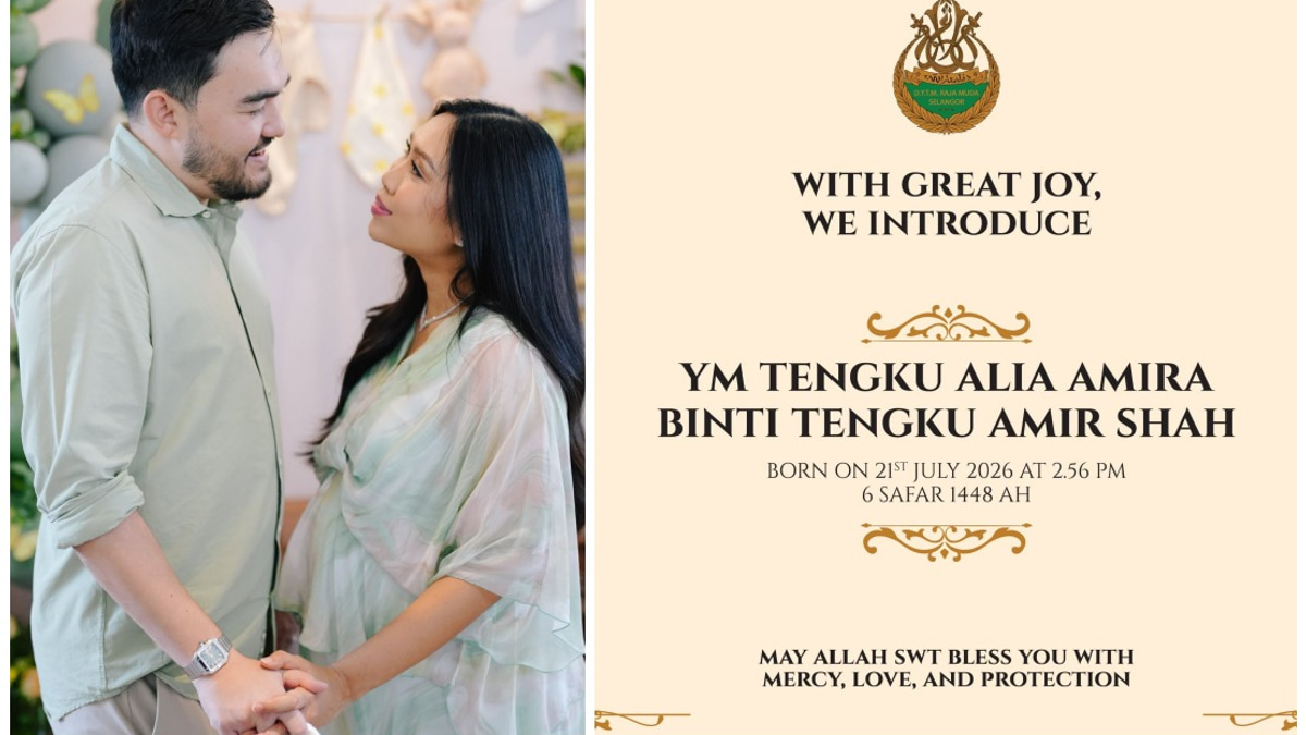 Raja Muda of Selangor and Wife Welcome Baby Daughter Tengku Alia Amira