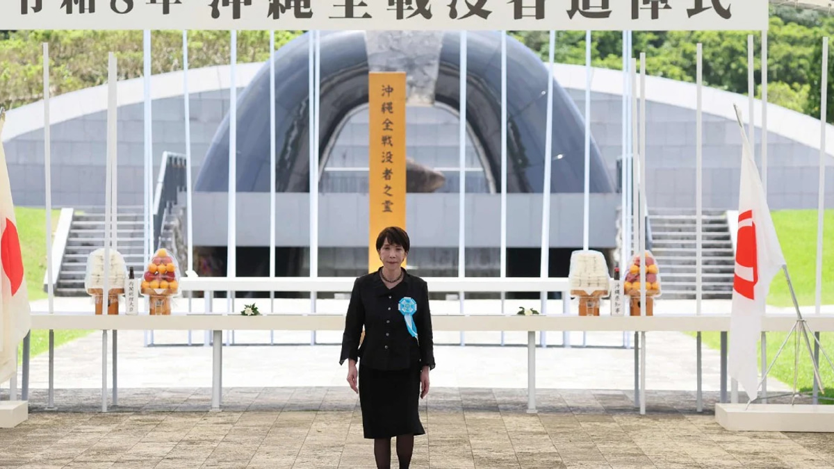 Japan's Prime Minister Faces Backlash Over Military Expansion at WWII Memorial