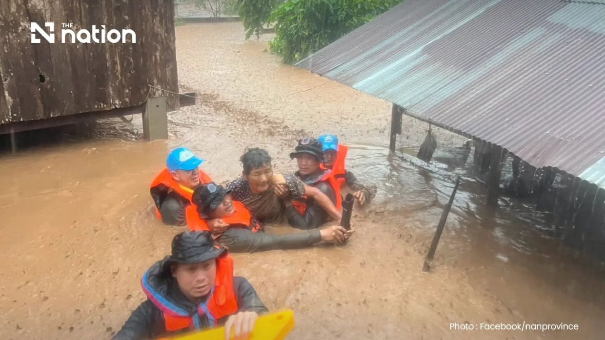 Deadly floods sweep through Thailand's Nan province as monsoon rains drench region