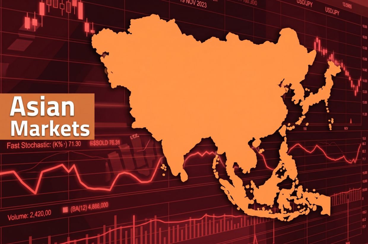Asian Stocks Retreat as Middle East Tensions, UK Political Turmoil Unsettle Markets
