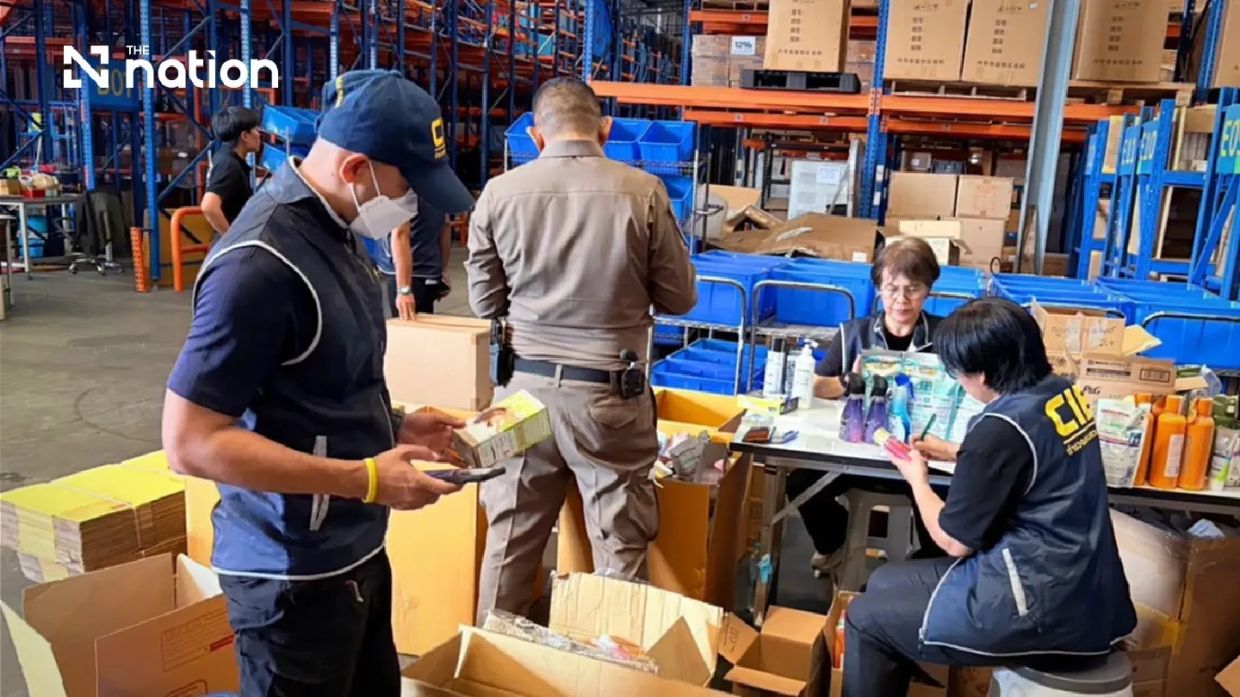 Thai police seize 83,483 illegal Japanese products worth 8.34 million baht in major warehouse raid