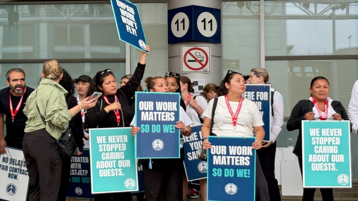 WestJet Strike Grounds 250,000 Passengers as Flight Attendants Demand Ground Work Compensation