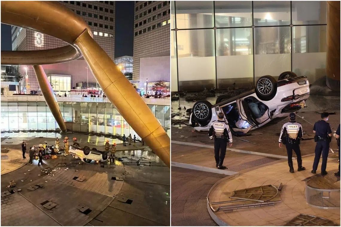 Singapore man jailed for drink-driving car into Suntec fountain