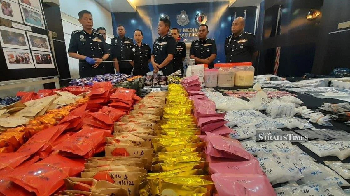 Penang couple arrested as police dismantle RM9.7 million drug operation