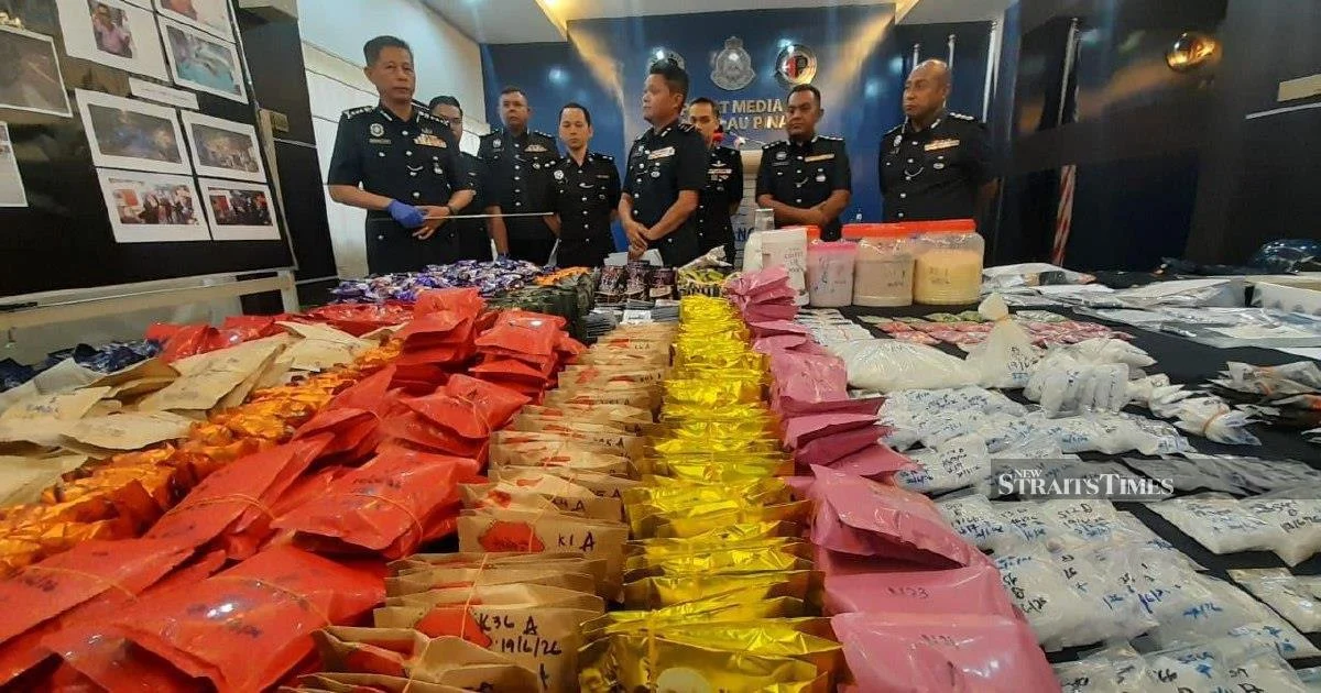 Penang couple arrested as police dismantle RM9.7 million drug operation