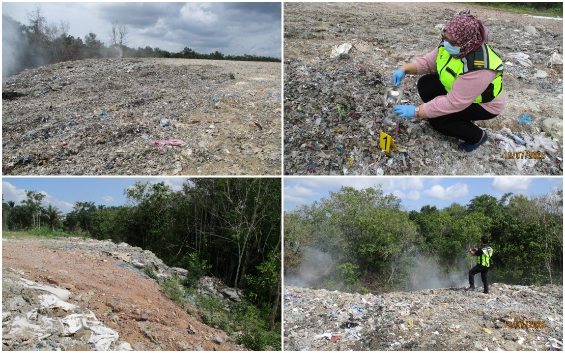 Kedah Environment Department Uncovers Illegal Waste Dump and Open Burning Site in Bukit Banyan