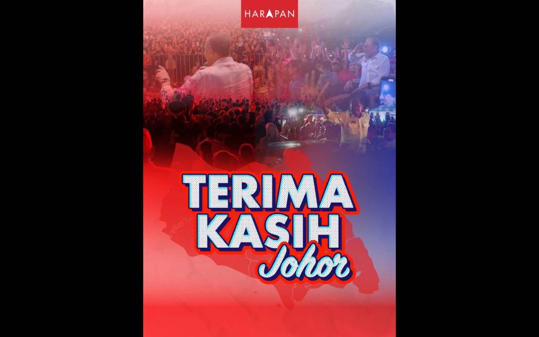 Anwar Congratulates BN On Retaining Johor State Mandate