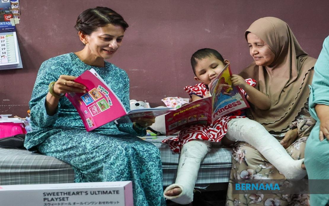 Three-year-old Aulia Sofia Shows Remarkable Recovery After Devastating Road Crash