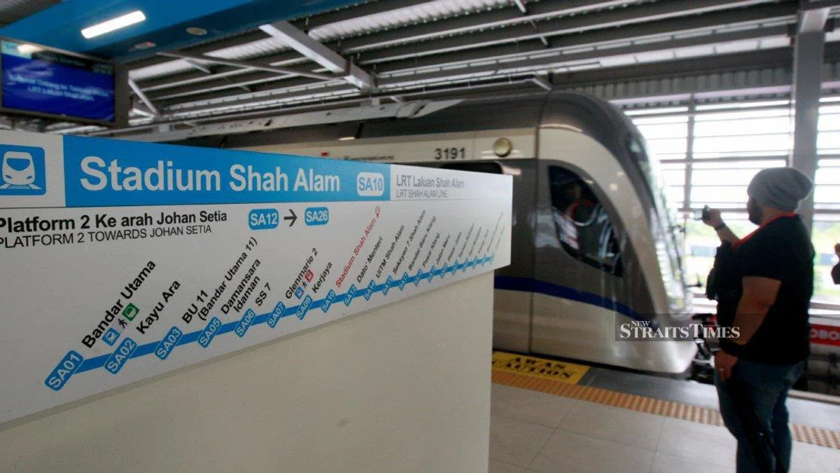 Anwar Ibrahim to Officially Open Shah Alam LRT3 Line Ahead of Monday Service Launch