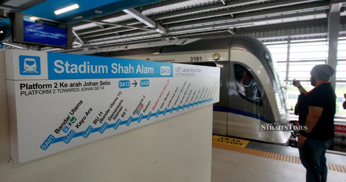 Anwar Ibrahim to Officially Open Shah Alam LRT3 Line Ahead of Monday Service Launch