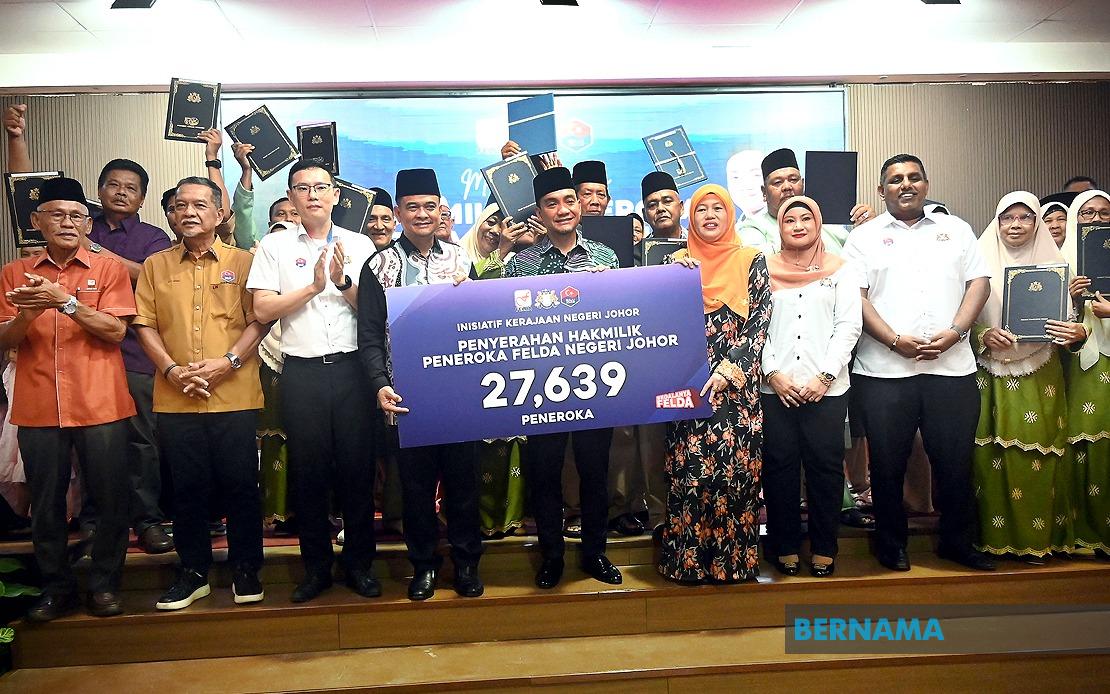 Johor Resolves 99.99% of FELDA Land Title Applications, Benefiting Thousands