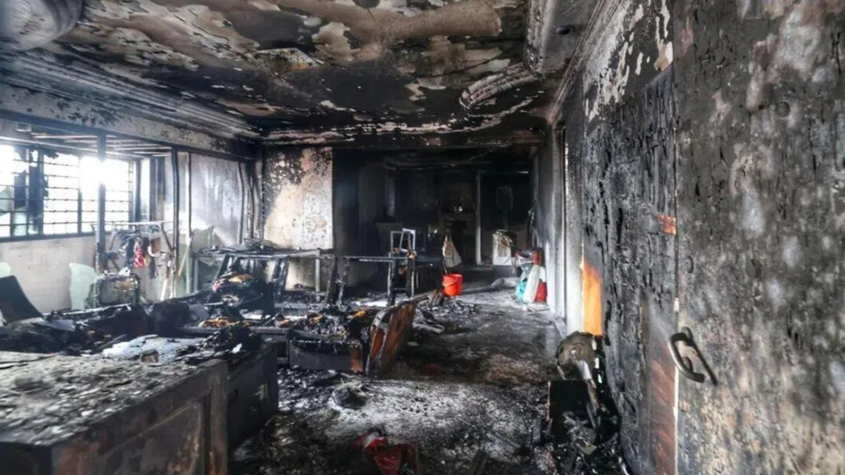 Two rescued from high-rise flat fire in Singapore's Jurong West; electrical fault suspected