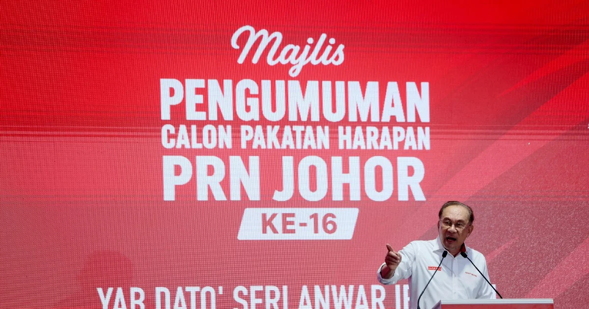 Johor Received RM2 Billion More Than It Contributed to Federal Coffers, Says Anwar