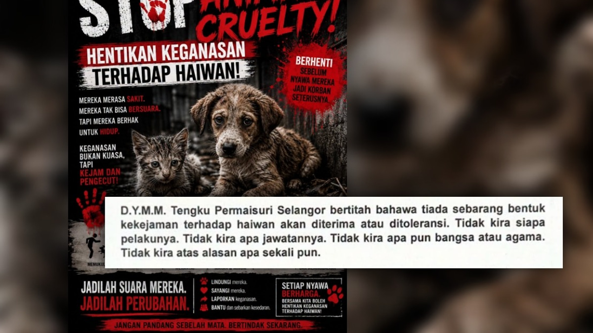 Tengku Permaisuri Norashikin Condemns Rise in Animal Cruelty, Calls for Tougher Laws