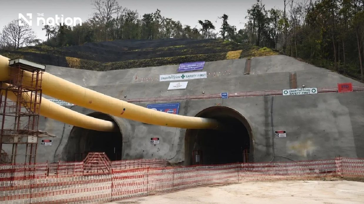 Two workers killed in scaffolding collapse at Thailand's Chiang Rai railway tunnel
