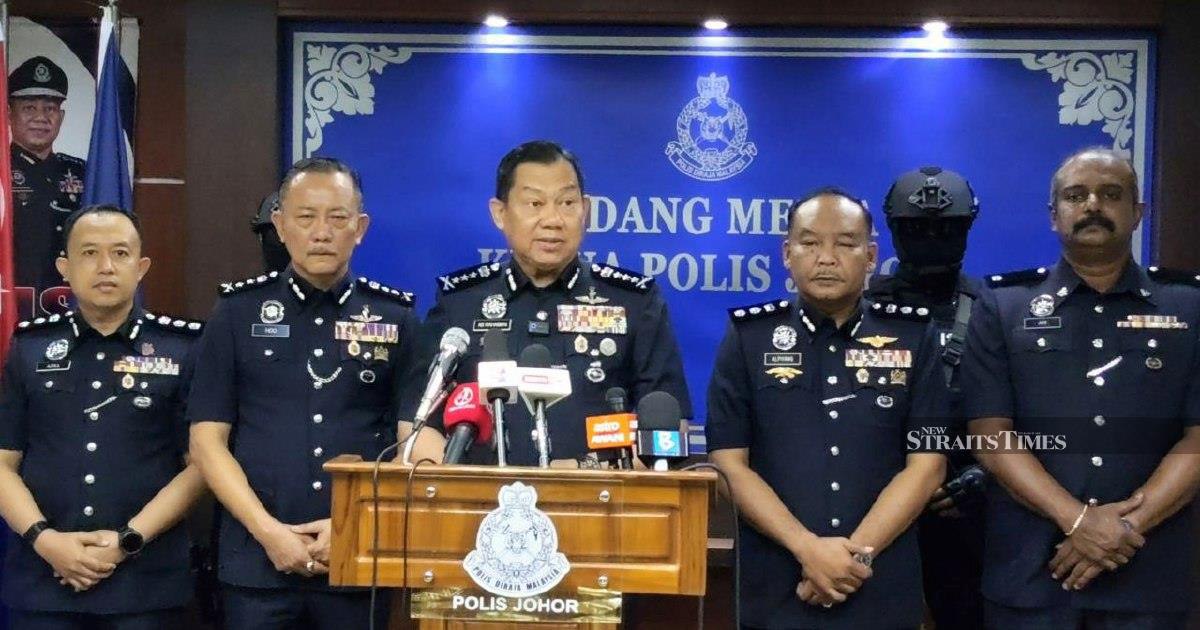 Police Bust Methamphetamine Trafficking Ring: Eight Arrested, RM3.04m Drugs Seized in Johor Baru