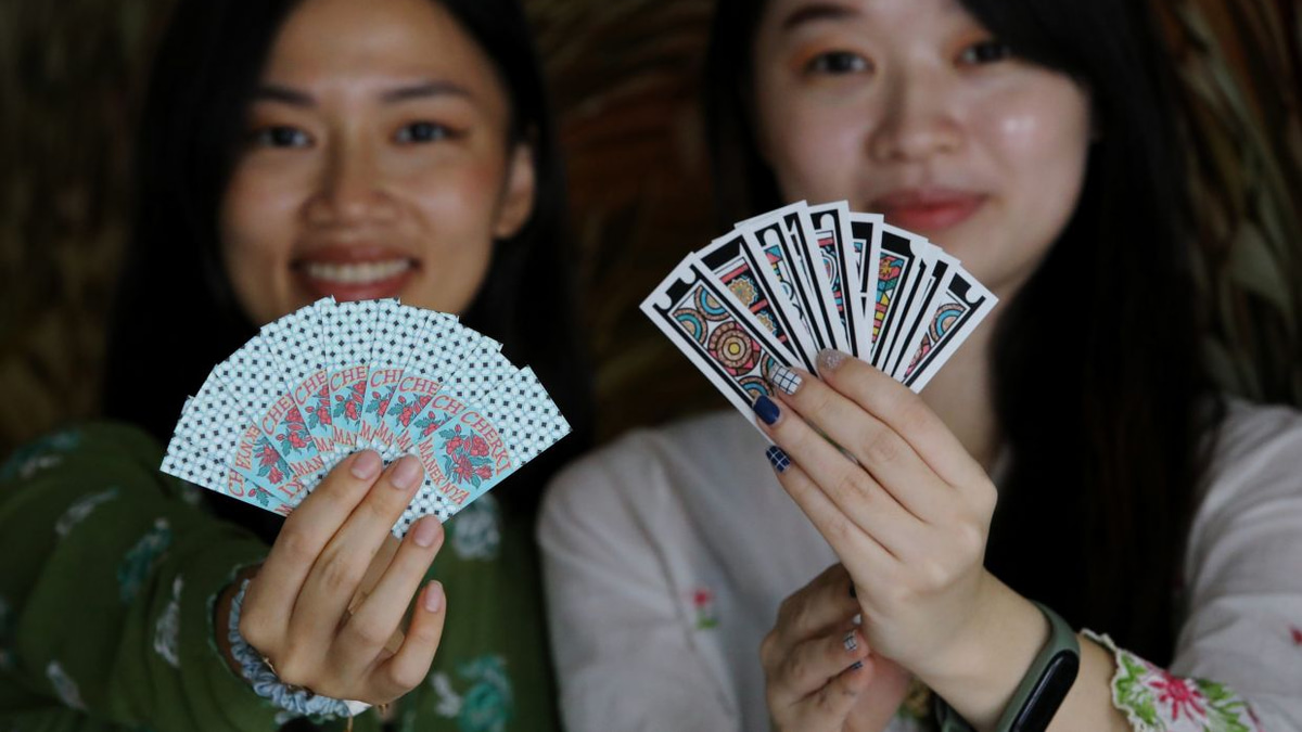 Sisters revive traditional Cherki card game with vibrant modern design to reconnect younger Peranakans with heritage