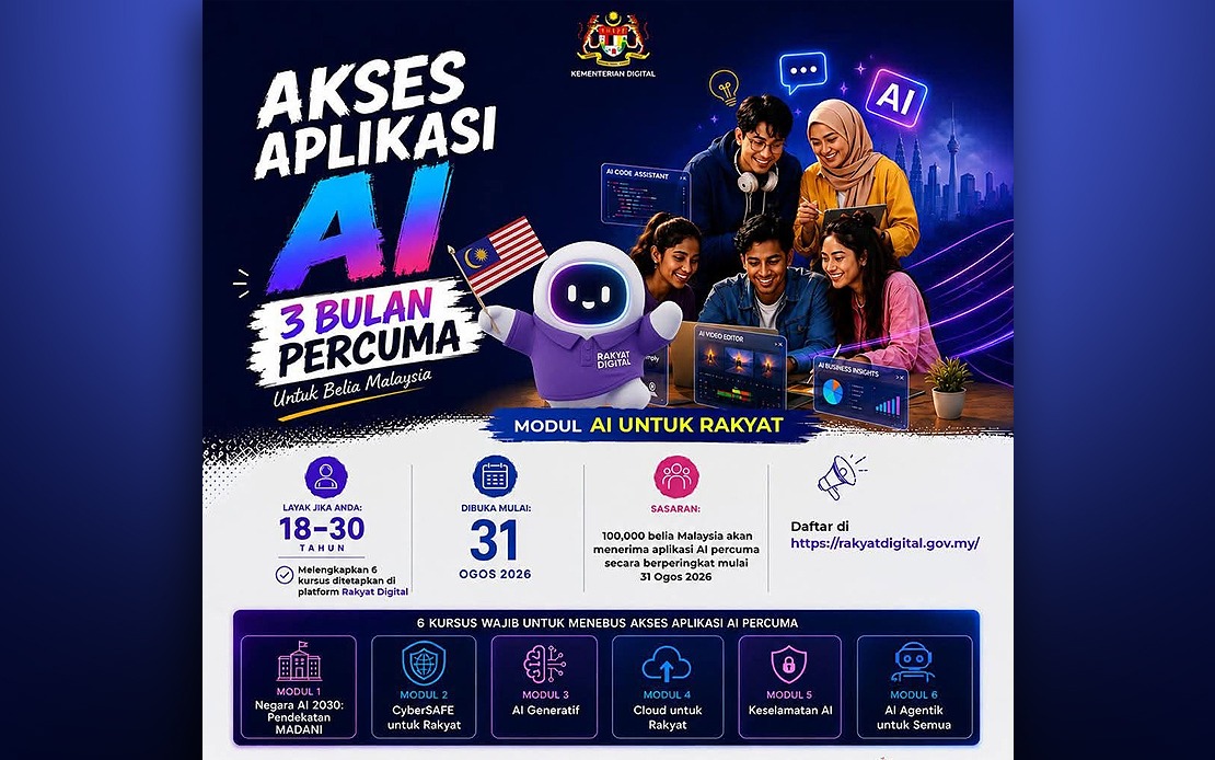 Malaysia Launches AI for the People Programme to Equip 100,000 Young Adults with Digital Skills