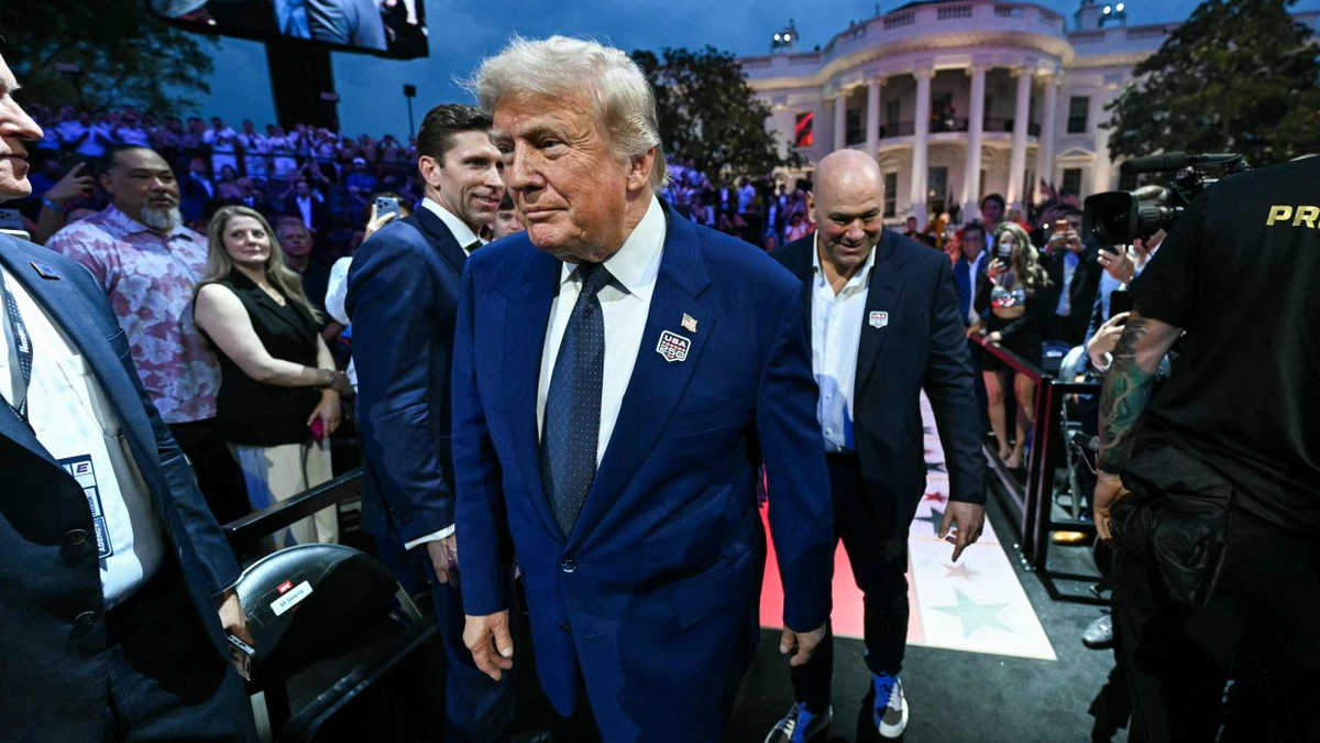 Trump Marks 80th Birthday With UFC Spectacle at White House as He Heads to France for G7 Talks