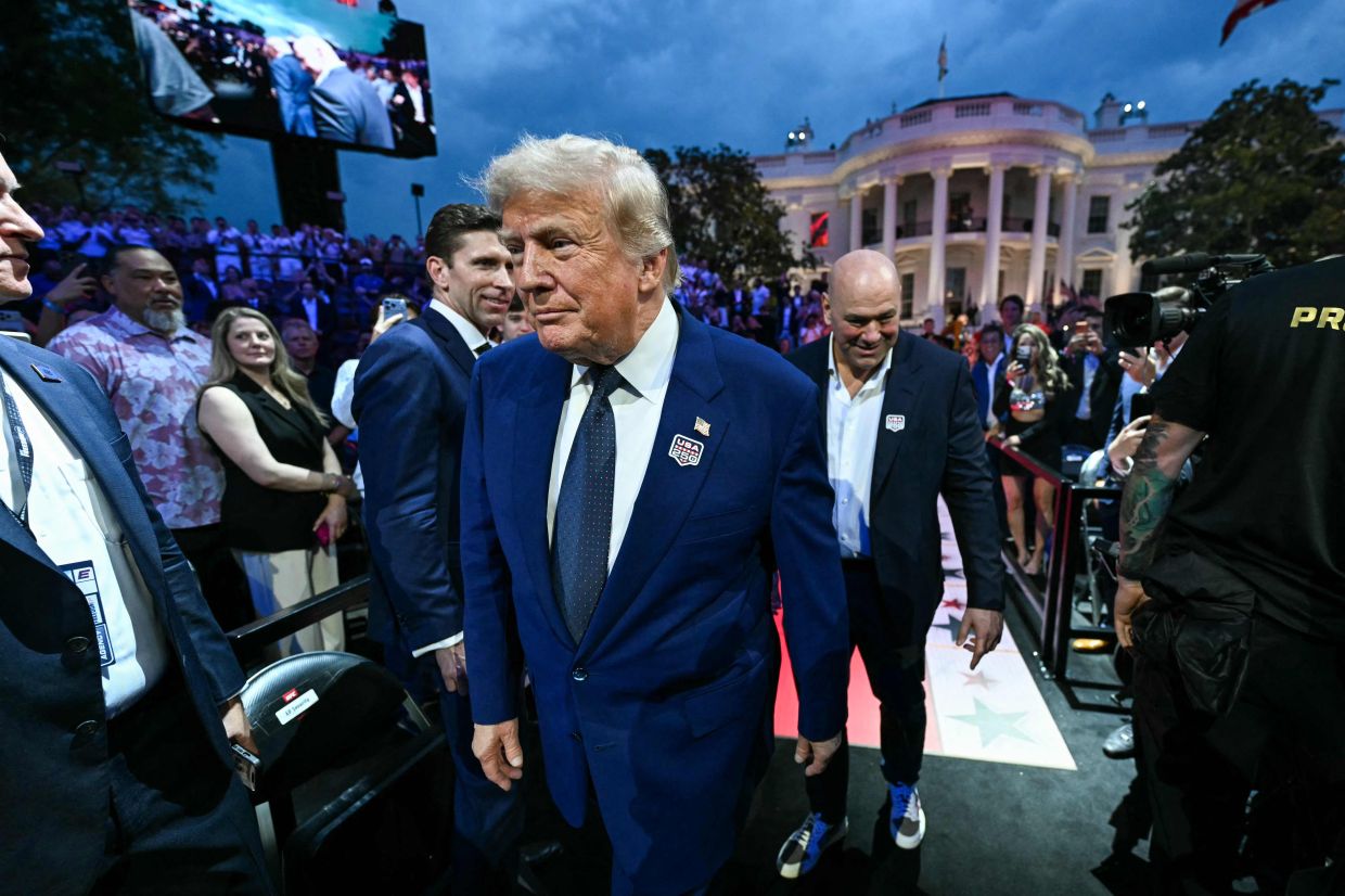 Trump Marks 80th Birthday With UFC Spectacle at White House as He Heads to France for G7 Talks