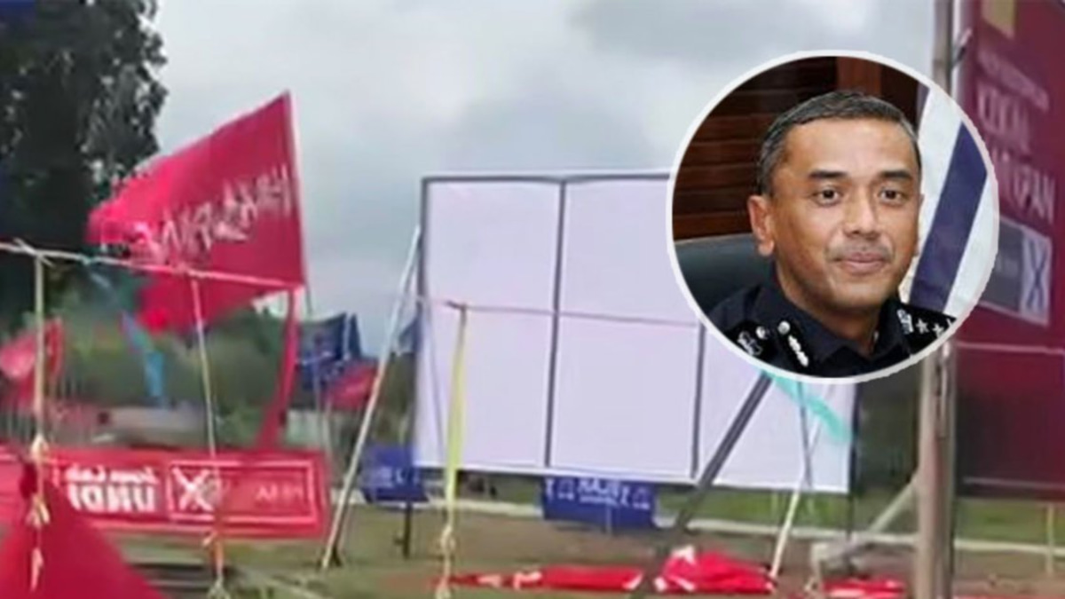 First Election Offence Arrest in Negri Sembilan Campaign as Man Detained for Flag Damage