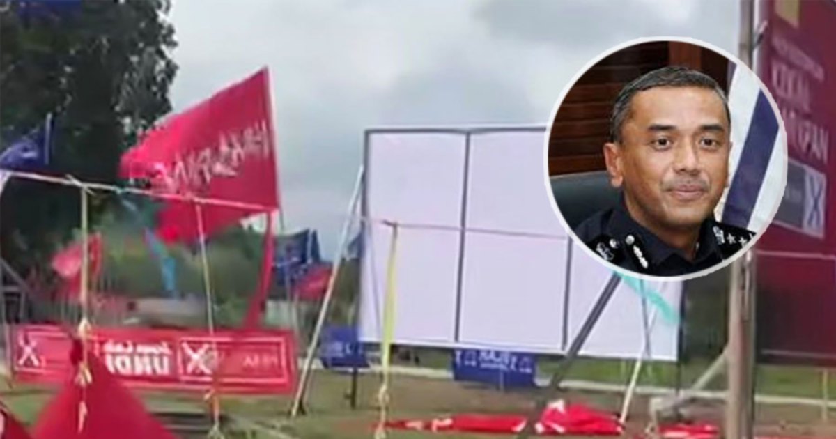 First Election Offence Arrest in Negri Sembilan Campaign as Man Detained for Flag Damage