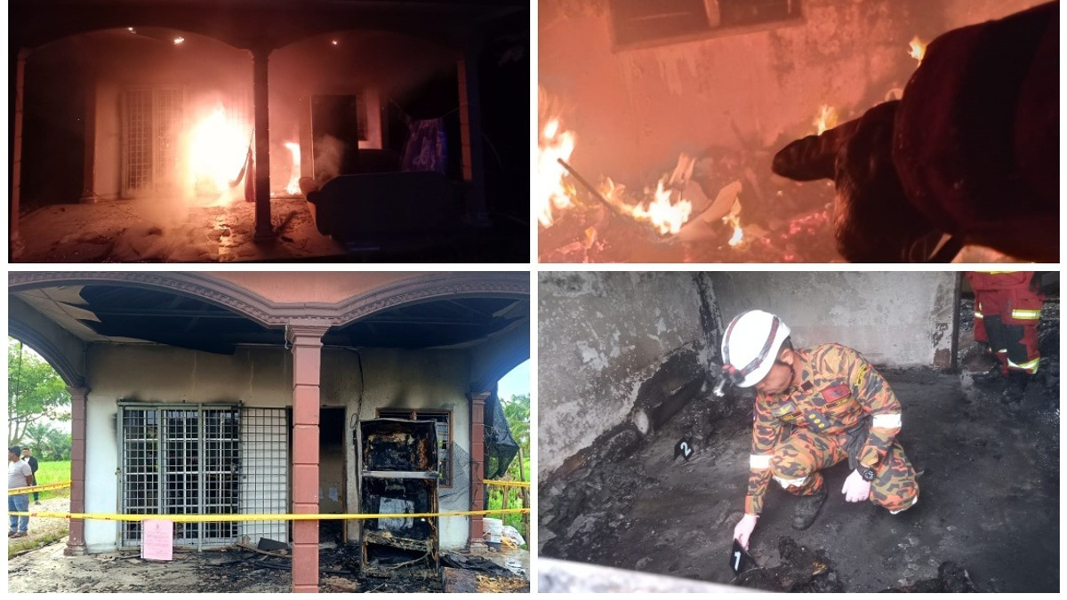 Myanmar Refugee Family Perishes in Bagan Serai House Fire; Wife Hospitalized