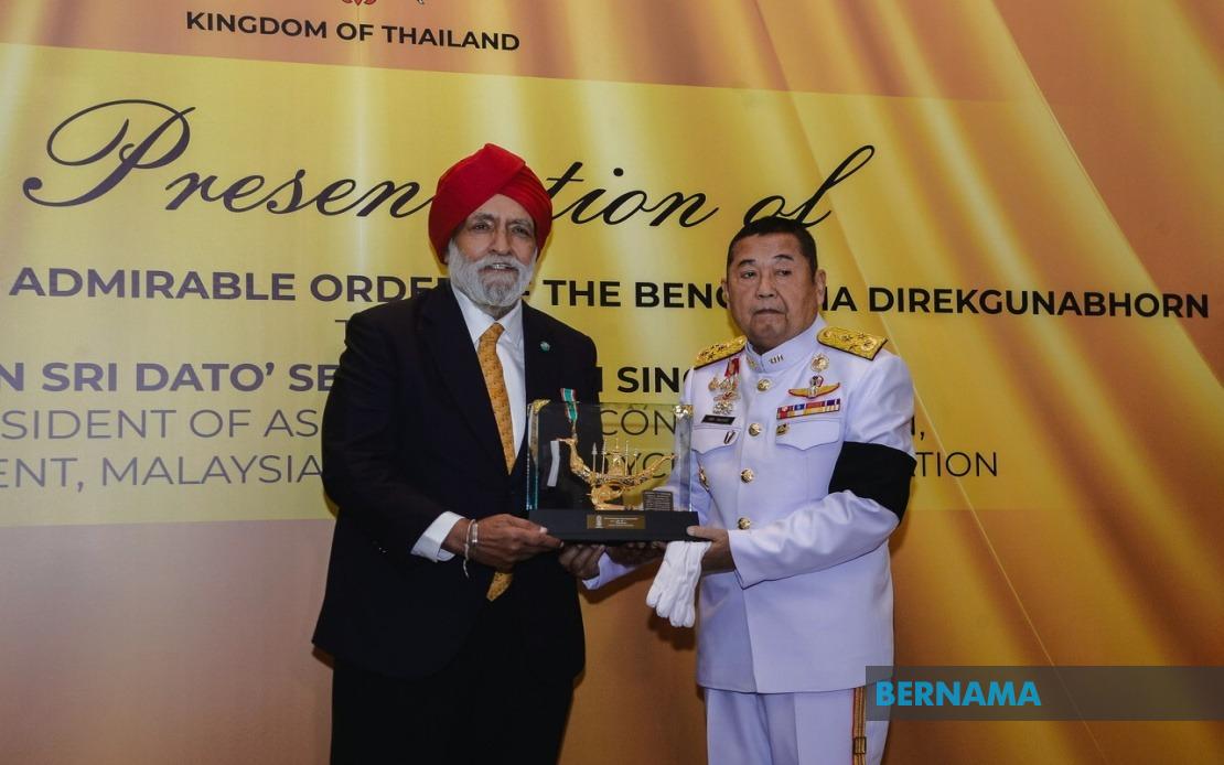 Darshan Singh Honoured With Thai Royal Insignia For Cycling Legacy