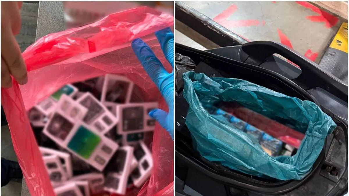 Two motorcyclists nabbed smuggling cigarettes and vapes through Singapore's Woodlands Checkpoint
