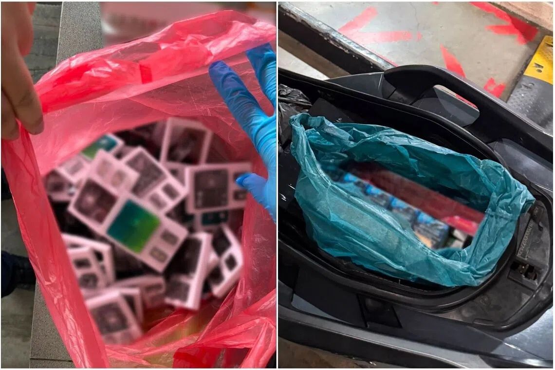 Two motorcyclists nabbed smuggling cigarettes and vapes through Singapore's Woodlands Checkpoint