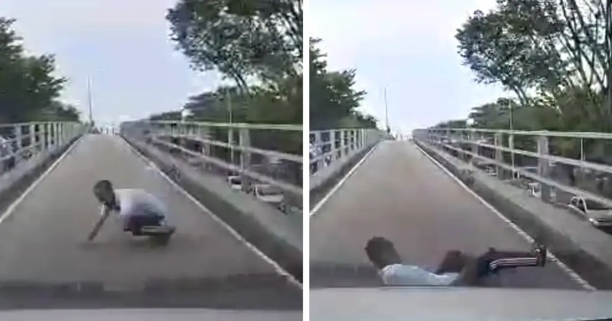 Myanmar National Who Fell from Batu Lanchang Flyover Had Prior Police Record