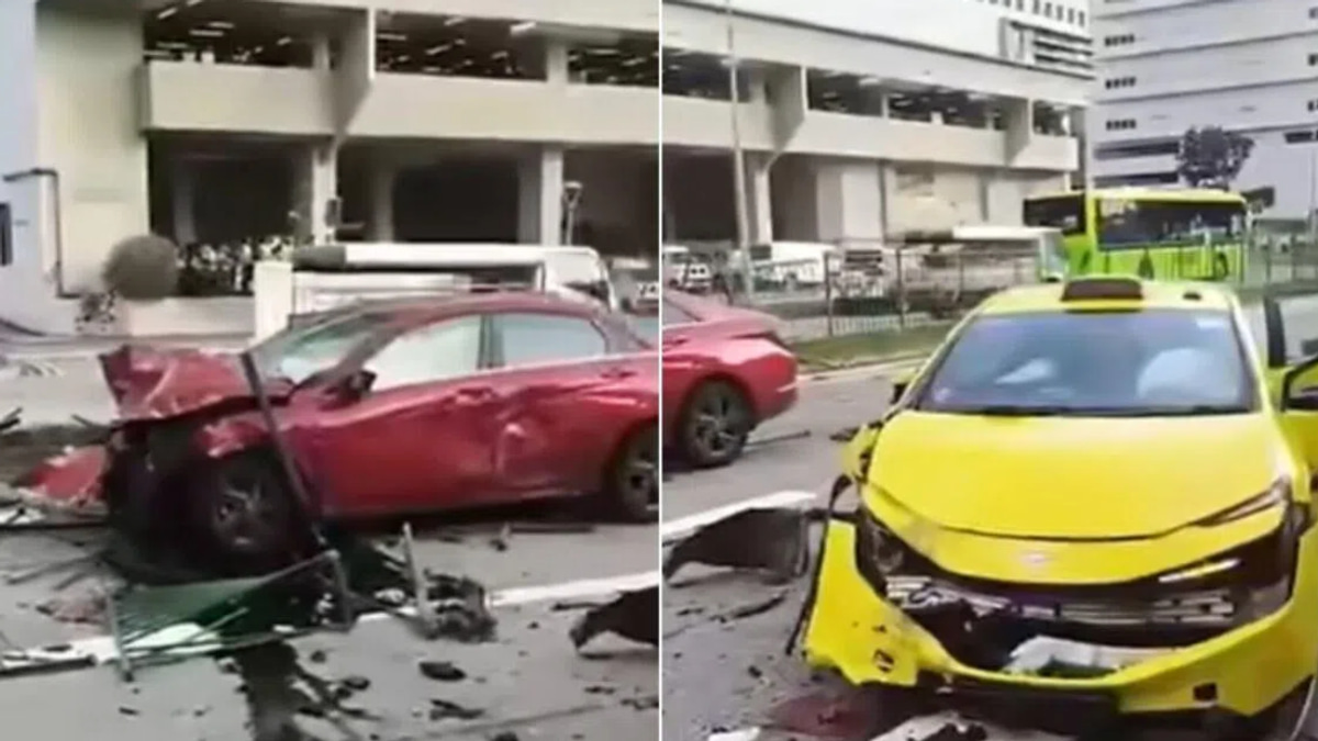 Singapore man charged with drug-impaired driving after Kallang crash injures two