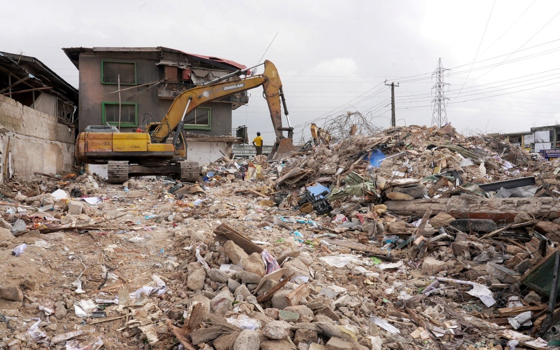 Nine Dead, 27 Rescued After Three-Storey Building Collapses in Lagos