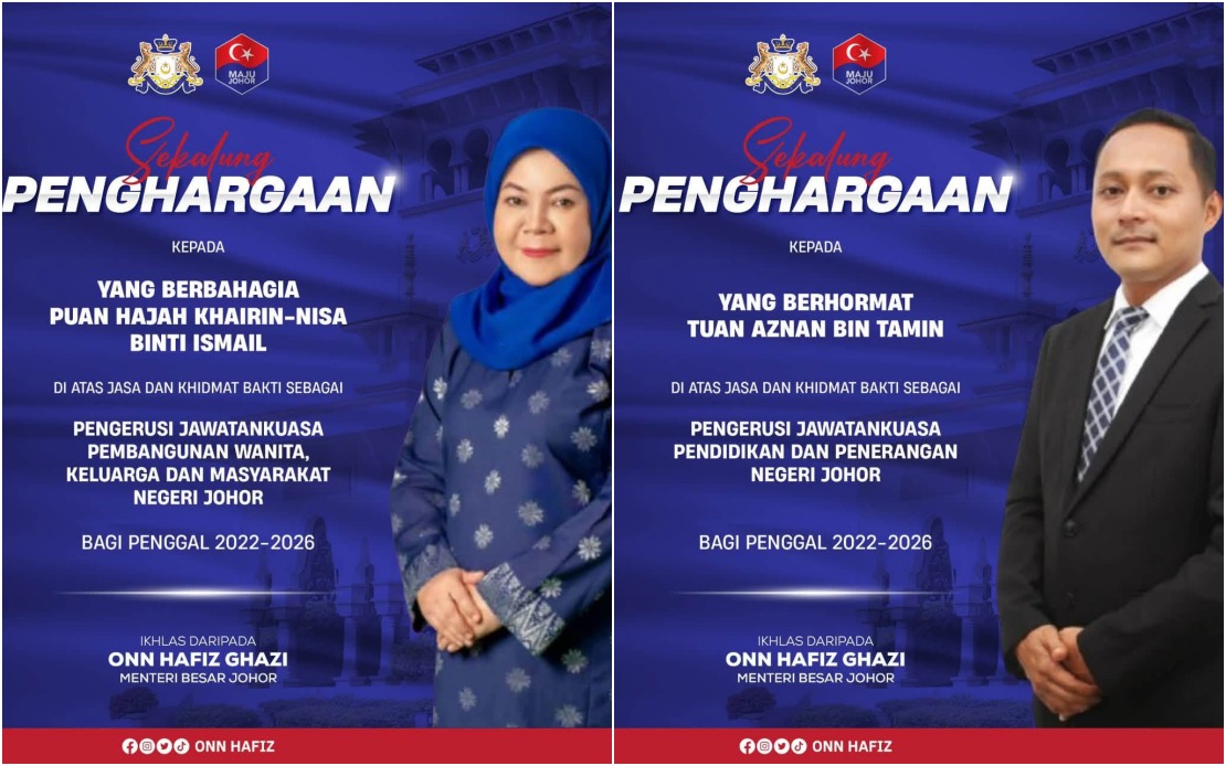 Onn Hafiz Acknowledges Former Exco Members as Johor Reshuffles Leadership Team